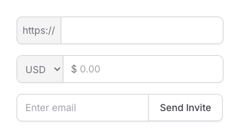 Input with outer prefix