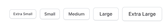 Button Sizes